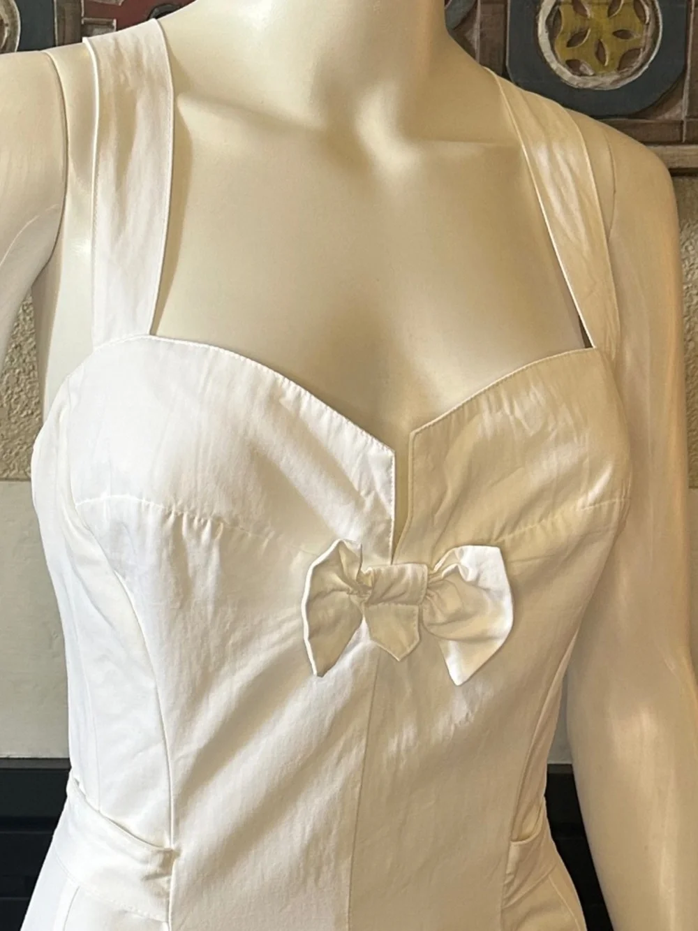 KAREN ALEXANDER Vtg WHITE JUMPSUIT parachute pant ROMPER pockets 10 style W4169 - Picture 14 of 15